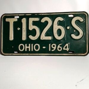 Liscense Plate Ohio 1964 T1526S